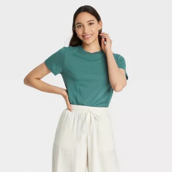 13. Five Women's Short Sleeve Slim Fit Casual T-Shirt - A New Day - Picture 6 of 11